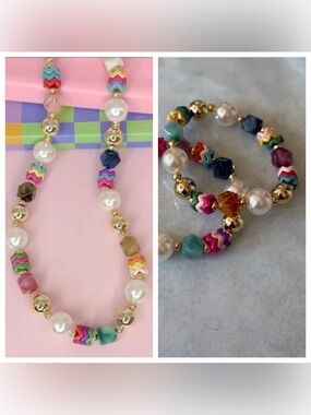 new Ziggy Pearl Pop in Gold Tone Necklace by Treasure Jewels